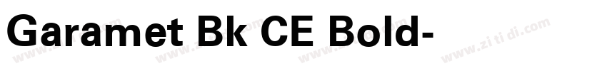 Garamet Bk CE Bold字体转换